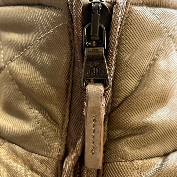 Lauren Ralph Lauren Quilted Tan and Brown Vest Women’s Size XL - Picture 5 of 9